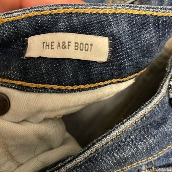 Abercrombie & Fitch Boot Cut Jean Blue Size 4S 27/31 - Picture 5 of 8